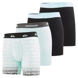 NEW Quiksilver Mens Underwear 4 Pack Boxers for Men Supersoft Brushed Polyester
